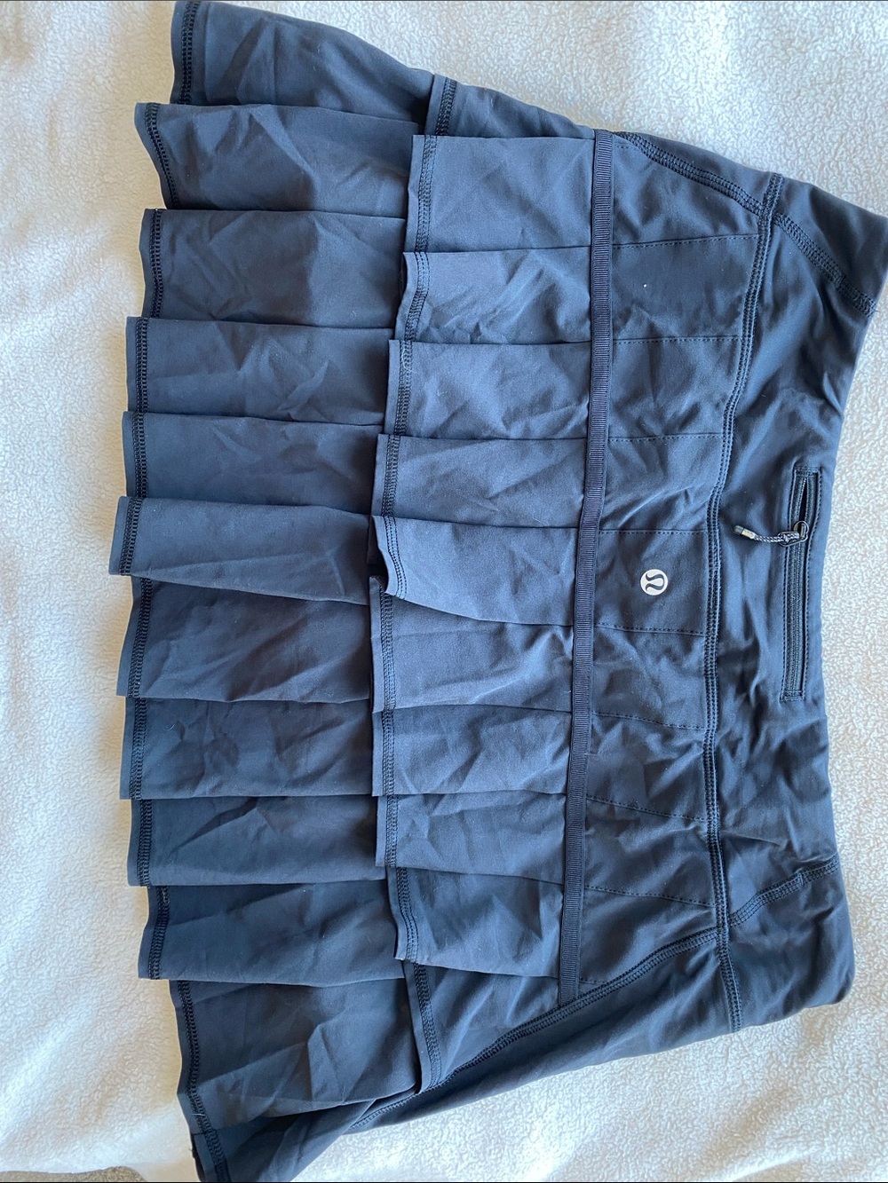 lululemon athletica Navy Pleated Athletic Skort with Built-In Shorts